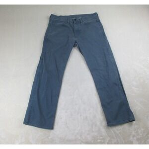 Levi's 569 Pants Mens 34 Blue Denim Jeans Distressed Straight Pockets 34X32*